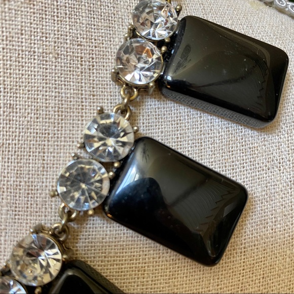 J. CREW Crystal and Black Statement Necklace - Picture 4 of 5